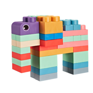 Soft plastic building blocks